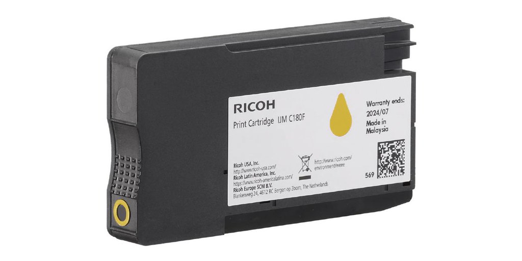 Γνήσιο Μελάνι Ricoh IJM C180F yellow 1600 Seiten 408520 - Techstores.gr