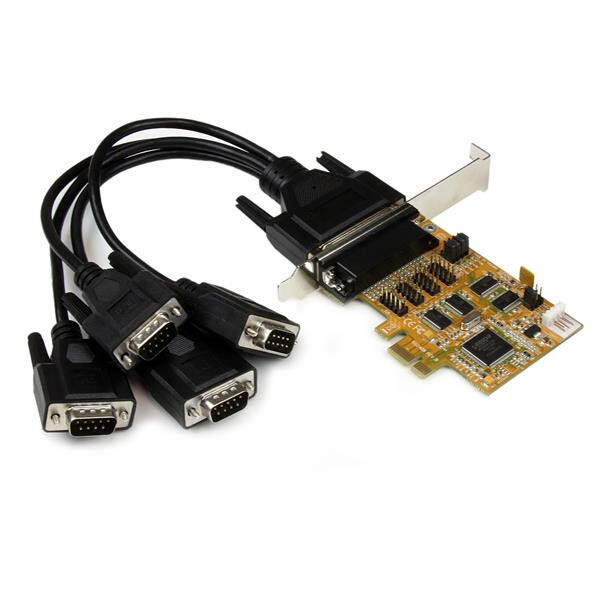 Controller PCIe Longshine 4x Serial PoweRed (RS232C) Retail - Techstores.gr